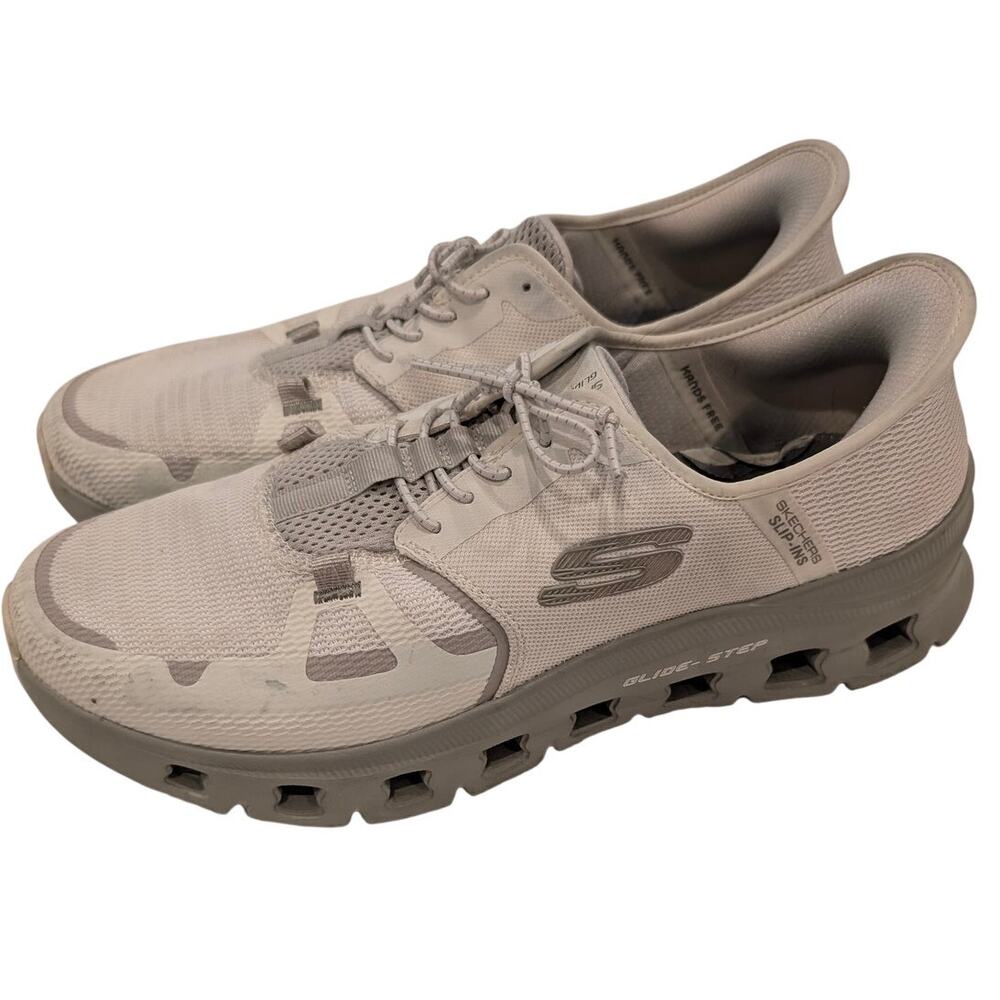 Sketchers Men's Slip-ins Sneaker Glide-Step Pro Natural Sz 11